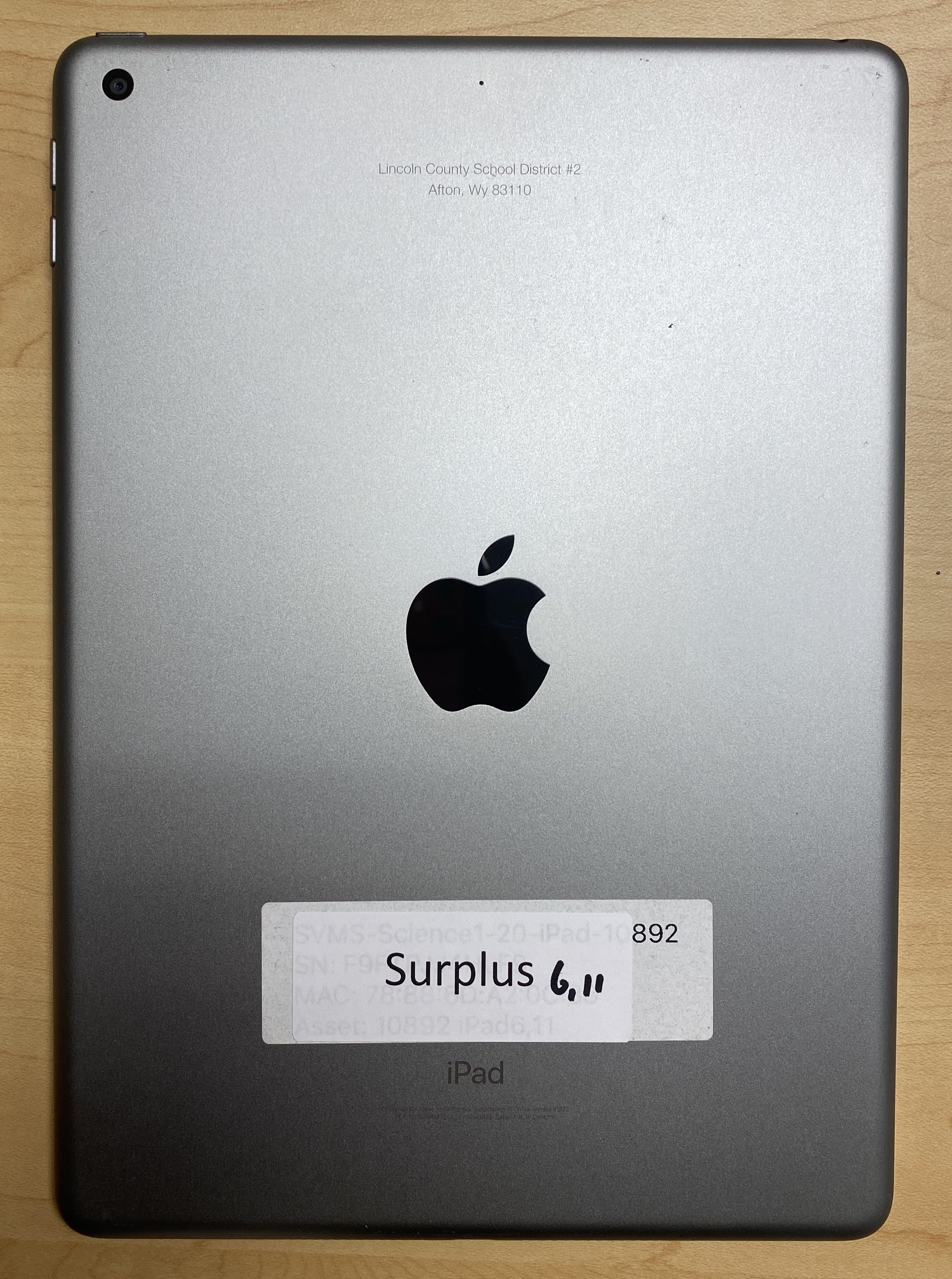 iPad 6,11 (5th Generation) (Wi-Fi) – LCSD2 Surplus